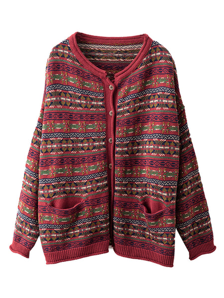 Women Autumn Cotton Knit Cardigan Sweater AT1022 ZMMM