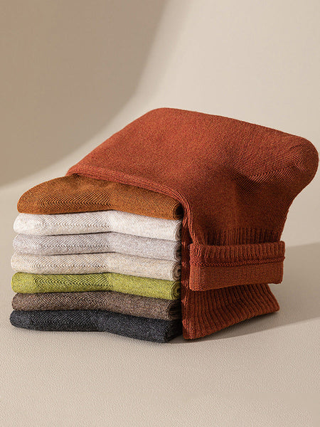 6 Pairs Women Casual Solid 100%Cotton Socks FD056 JIEX