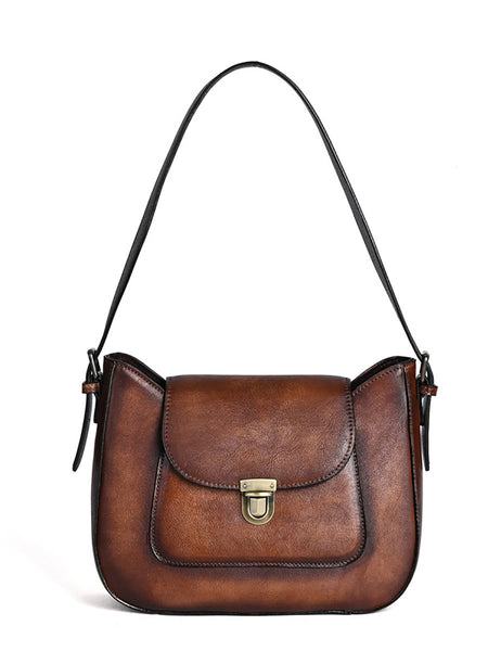 Women Vintage Genuine Leather Shoulder Bag AH1087 HDW