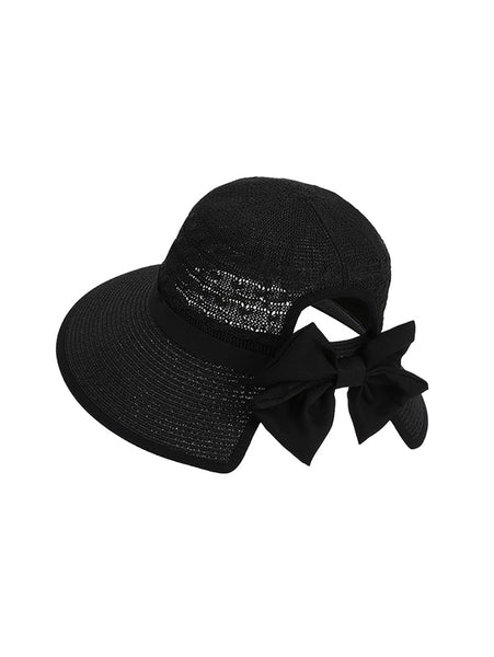Bowknot Weave Women Straw Sunproof Hat Summer FashionChic