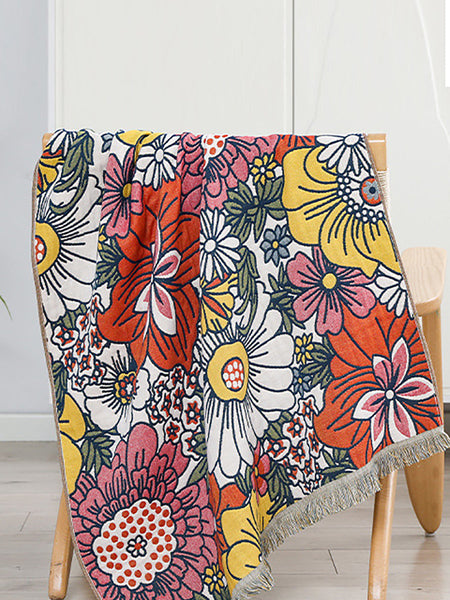 Jacquard Bath Adult 100%Cotton Flower Quick-dry Towel FashionChic