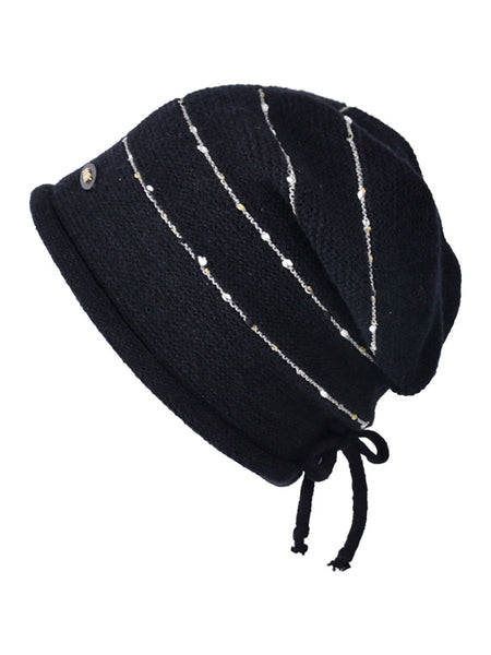 Women Winter Fashion Warm Hemming Knit Hat AV1024 Genistyle Shop