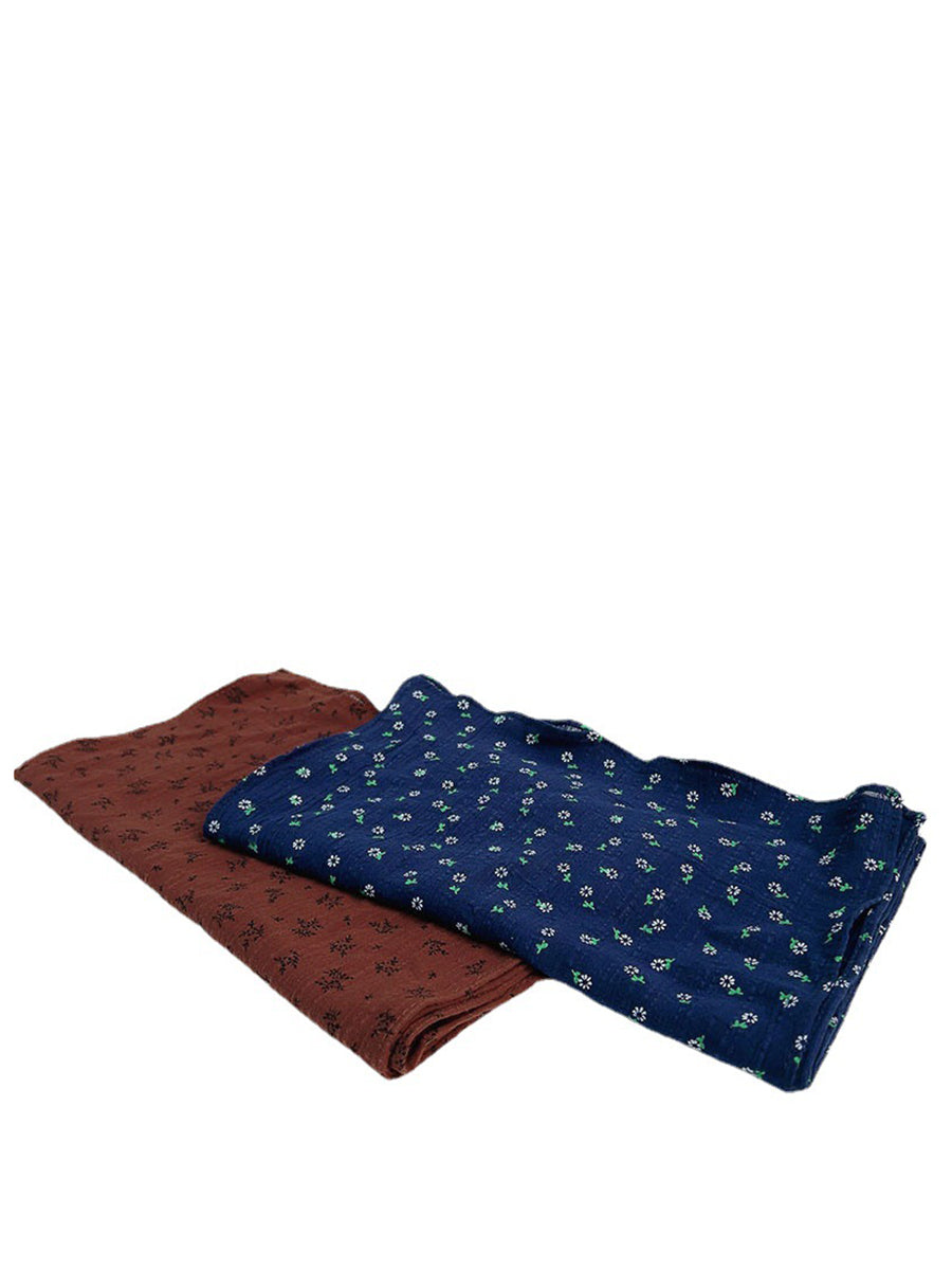 Women Artsy Floral Cotton Shawl Scarf WU022 BUYKUD