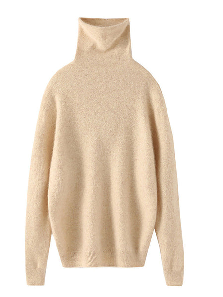 Women Autumn Turtleneck Wool Soft Warm Knit Sweater AV1029 Genistyle Shop