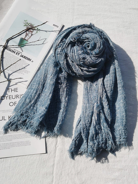 Winter Artsy Pure Color Fold Shawl Scarf AX1012 Genistyle Shop