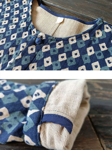 Women Artsy Retro Plaid Spliced Batwing Sleeve Coat AT1077 XIM