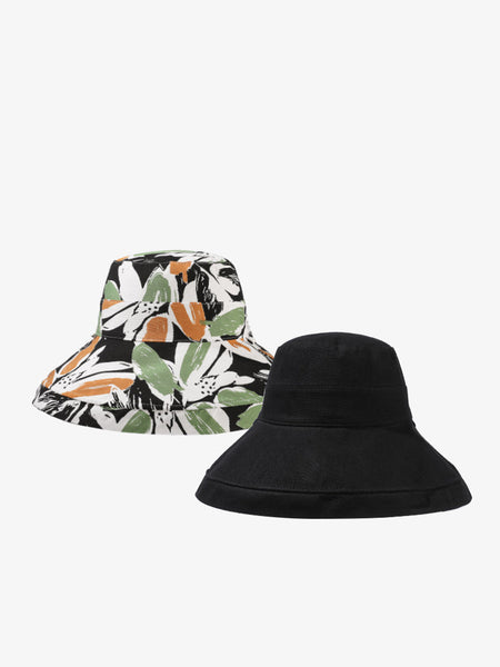 Hat Summer Sunproof Dual-side Flower Women Wearing FashionChic