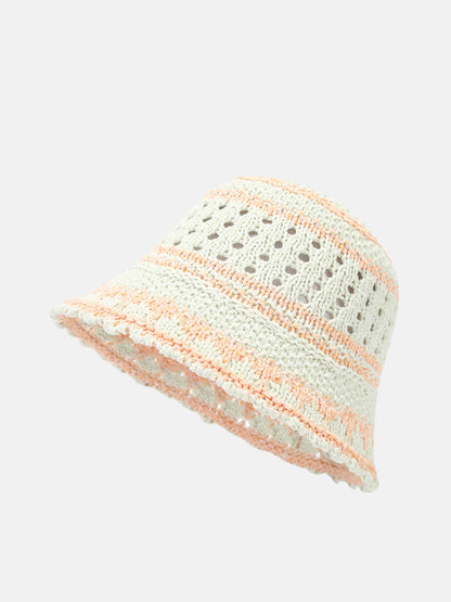 Women Summer Artsy Colorblock Weave Sunproof Hat CX050 BUYKUD
