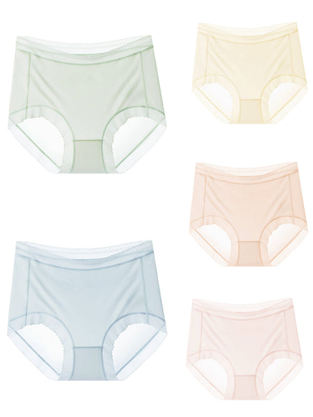 Underwear 5 High Summer Pieces Women Thin Waist FashionChic