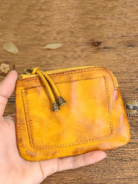 Leather Genuine Square Coin Women Purse Casual FashionChic