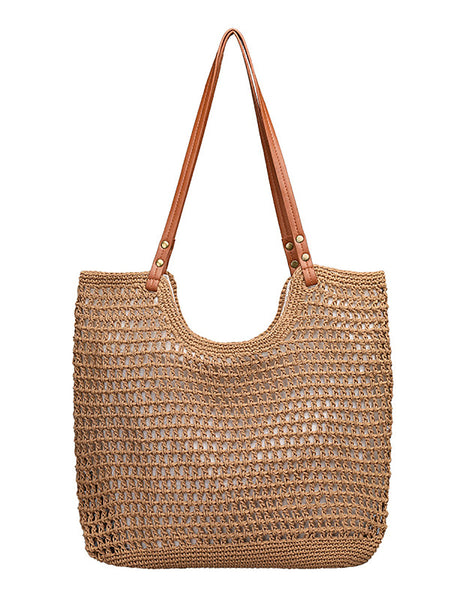 Summer Vintage Knitted Large Capacity Shoulder Bag RR1007 BUYKUD