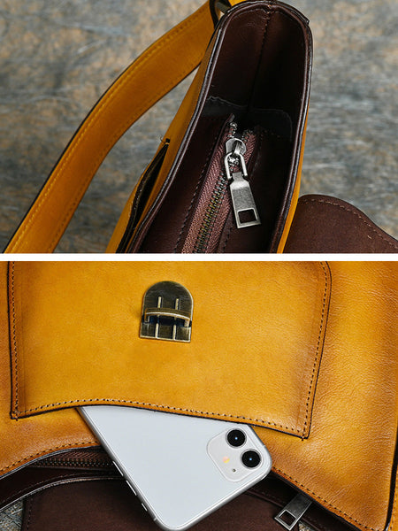 Women Vintage Genuine Leather Shoulder Bag AH1087 HDW