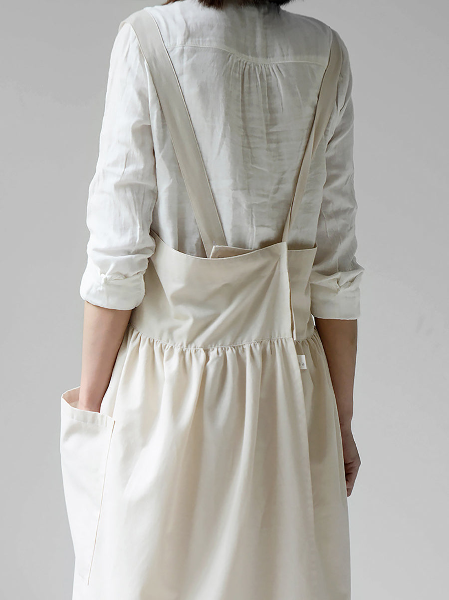 Women Casual Solid Waterproof Cotton Apron SC1013 Ada Fashion