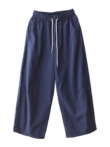 Women Summer Casual Solid Loose Wide-leg Pants CX057 XE