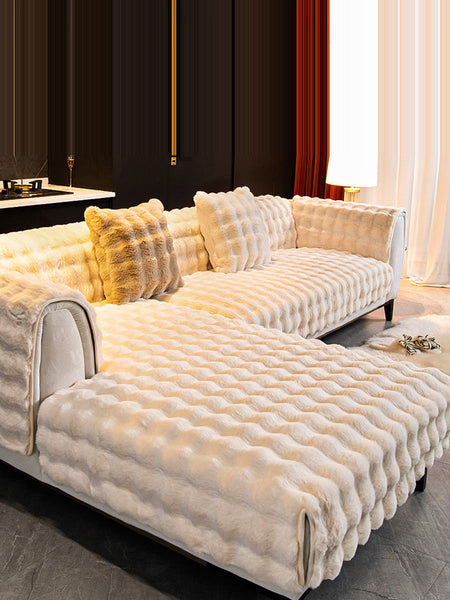 Winter Warm Solid Soft Fleece Casual Thick Soft Cushion BA1032 Genistyle Shop