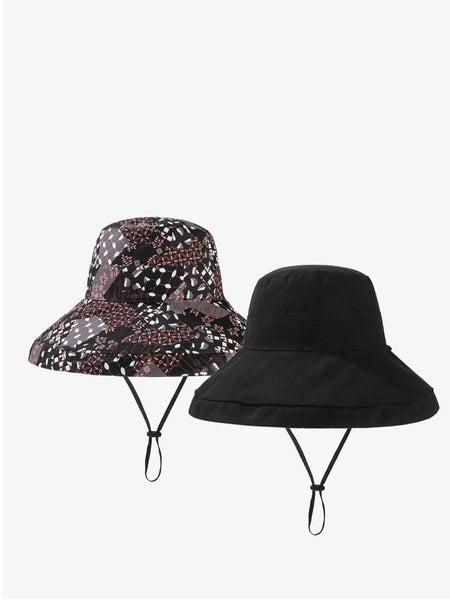 Women Casual Summer Solid Reversible Wearing Collapsible Hat LL005 BUYKUD