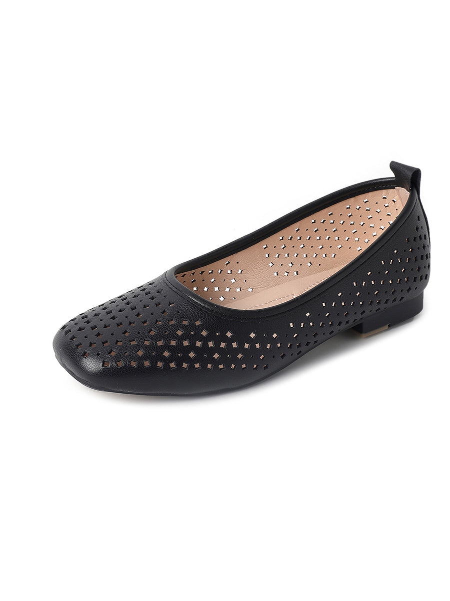 Heel Out Low Casual Shoes Summer Hollow Women FashionChic
