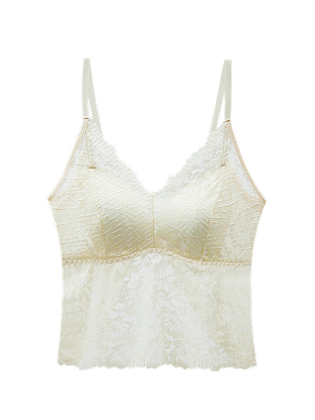 Women Summer Sexy Lace With Breast Pads Base ZZ1051 Ada Fashion