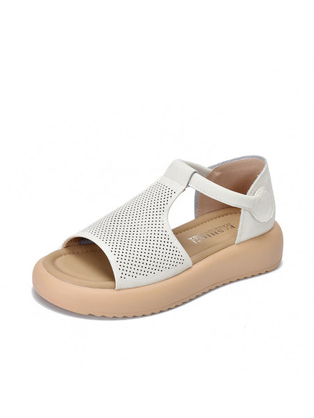 Summer Sandals Casual Leather Women Platfrom FashionChic