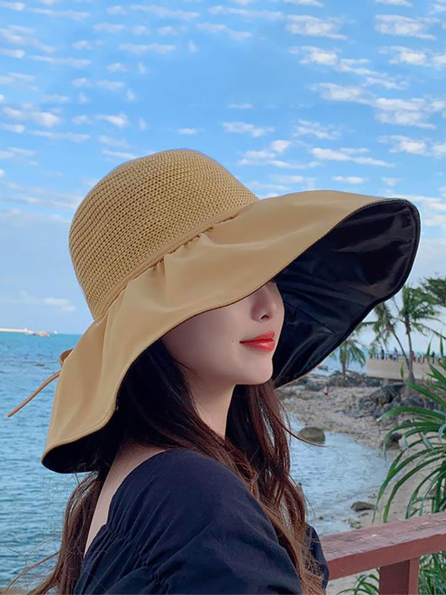 Women Summer Fashion Spliced Solid Sunproof Hat CC011 YWBG