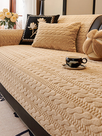 Winter Warm Solid Soft Fleece Casual Thick Soft Cushion QM033 PJHY