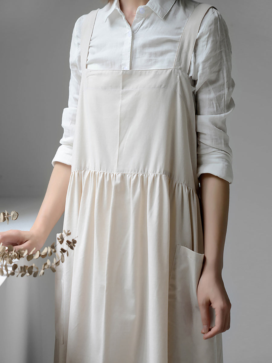 Women Casual Solid Waterproof Cotton Apron SC1013 Ada Fashion