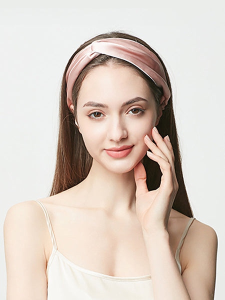 Women Artsy Solid Silk Cross Hair Band SC1057 Ada Fashion