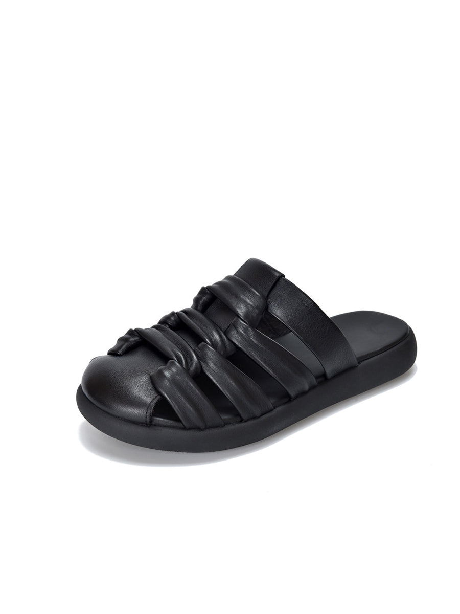 Casual Women Sandals Summer Genuine Leather FashionChic