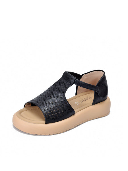 Summer Sandals Casual Leather Women Platfrom FashionChic