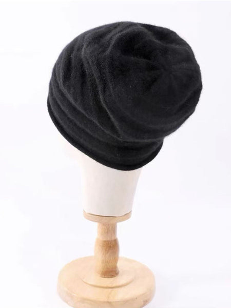 Winter Artsy Soft Warm Cashmere Knit Hat AV1071 Genistyle Shop