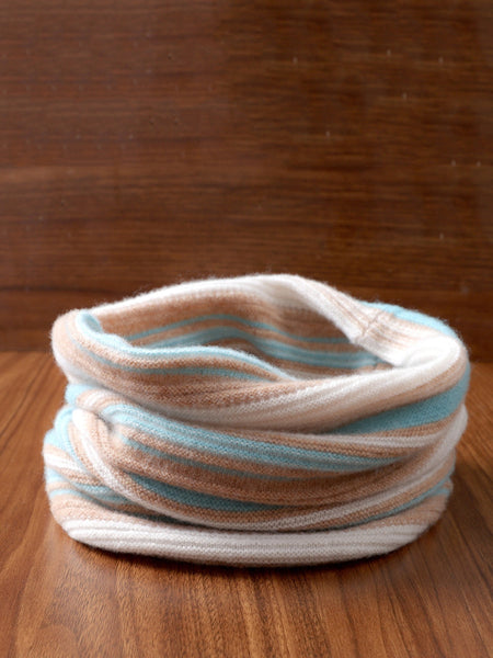 Neck Colorblock Scarf Wool Women Winter Knit FashionChic