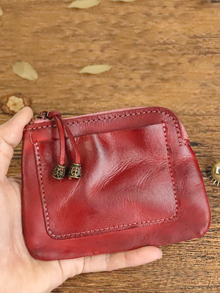Leather Genuine Square Coin Women Purse Casual FashionChic