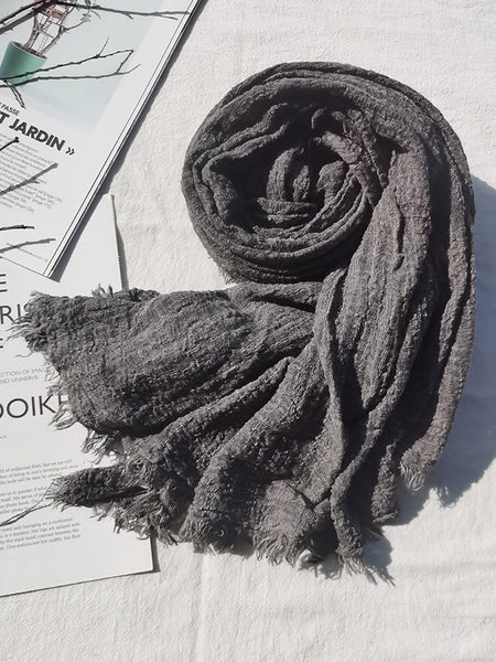 Winter Artsy Pure Color Fold Shawl Scarf AX1012 Genistyle Shop