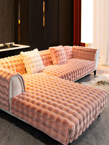 Winter Warm Solid Soft Fleece Casual Thick Soft Cushion BA1032 Genistyle Shop