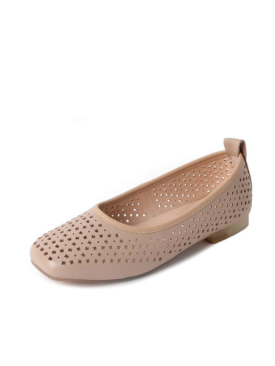 Heel Out Low Casual Shoes Summer Hollow Women FashionChic