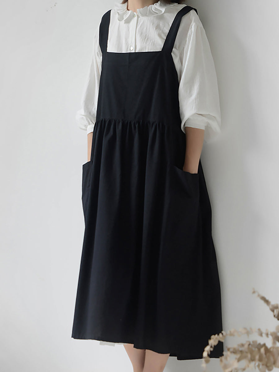 Women Casual Solid Waterproof Cotton Apron SC1013 Ada Fashion