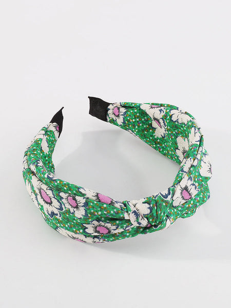 Women Artsy Floral Print Knot Hair Band KL1013 Ada Fashion