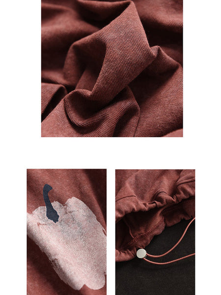 Women Summer Casual Drawstring Hem Cotton Shirt PA1031 Ada Fashion