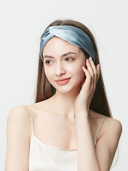 Women Artsy Solid Silk Cross Hair Band SC1057 Ada Fashion