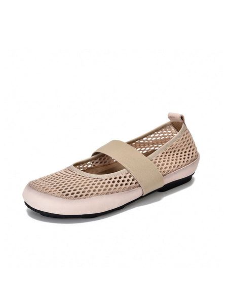 Low Heel Leather Summer Mesh Women Shoes FashionChic