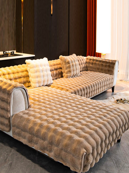 Winter Warm Solid Soft Fleece Casual Thick Soft Cushion BA1032 Genistyle Shop