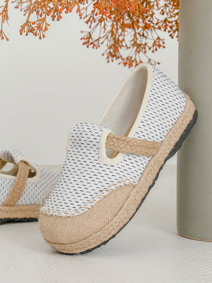 Shoes Flat Canvas Summer Women Stitching FashionChic