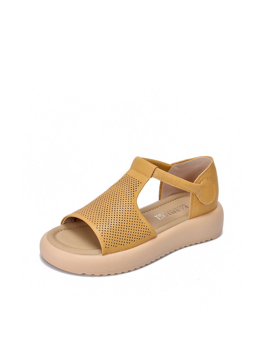 Summer Sandals Casual Leather Women Platfrom FashionChic