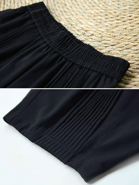 Plus Size Women Casual Summer Loose Solid Harem Pants QW1053 Ada Fashion