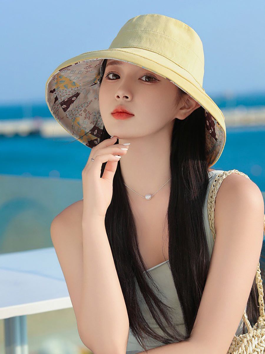 Women Casual Sunproof Dual-side Wearring Hat QW1037 Ada Fashion