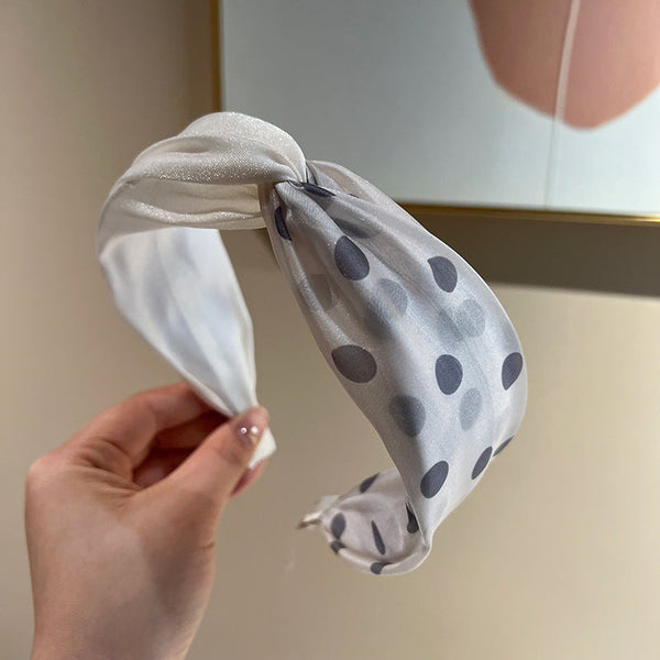 3 Pieces Set Women Artsy Dot Cross Hair Band AS1036 Ada Fashion