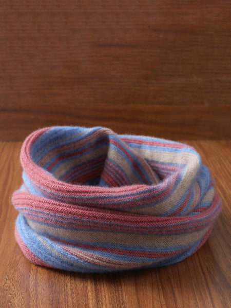 Neck Colorblock Scarf Wool Women Winter Knit FashionChic