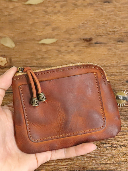 Leather Genuine Square Coin Women Purse Casual FashionChic