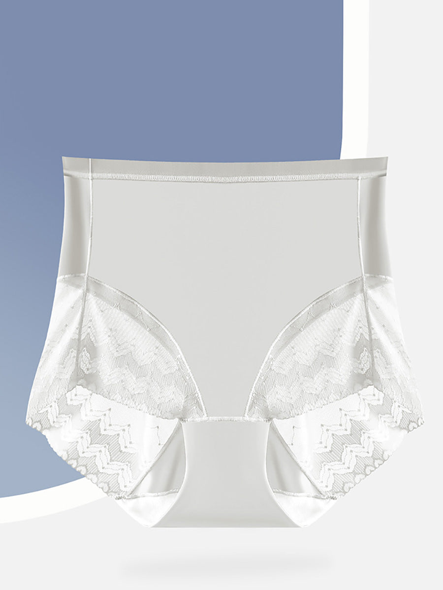 3 Pairs Women Lace Spliced Hight Waist Undewear AX1011 Genistyle Shop