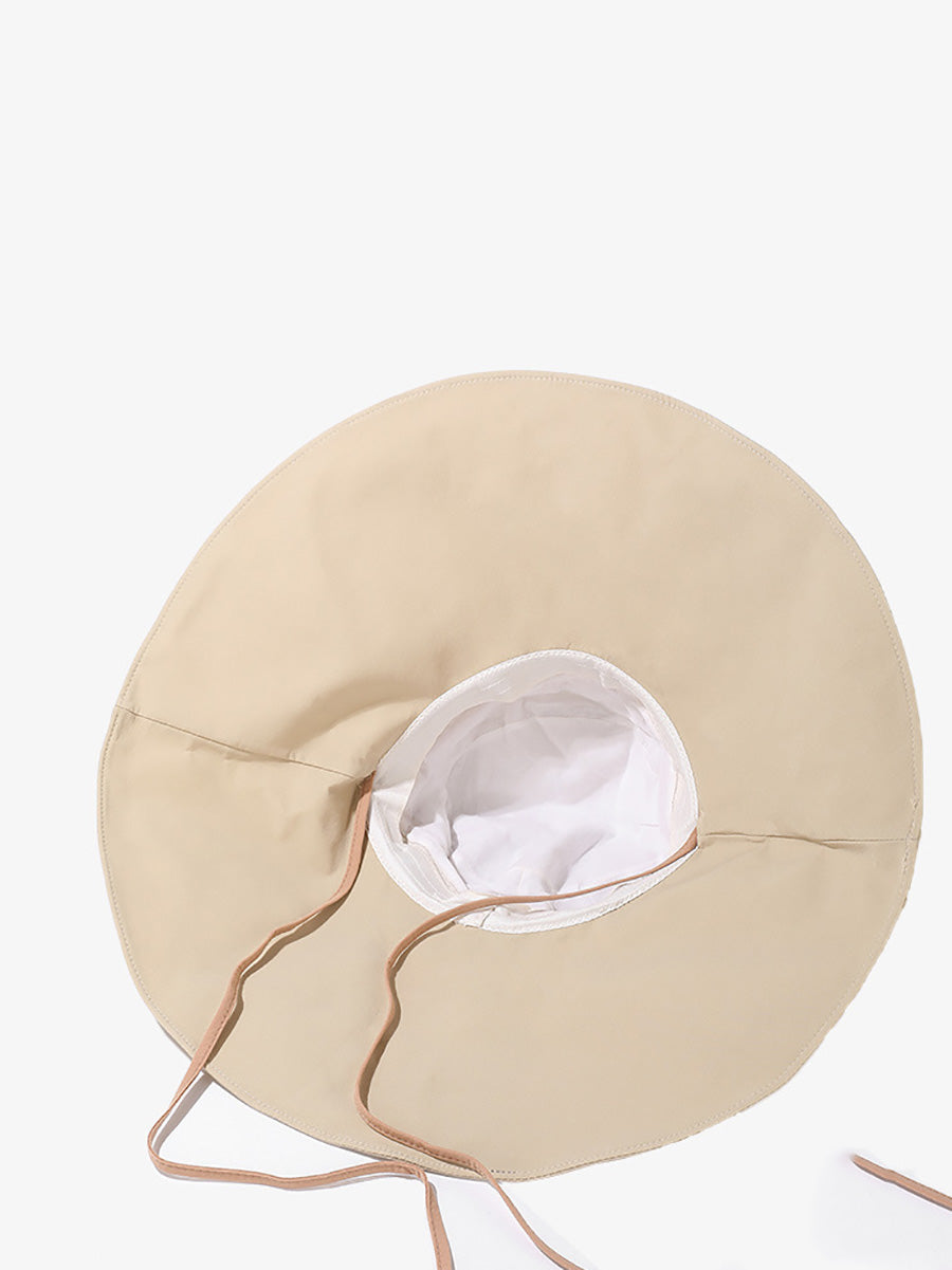 Sunproof Large Brim Women Stripe Hat Casual FashionChic